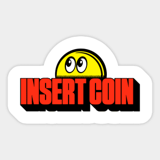 Insert Coin Arcade Sticker
